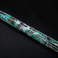 “Evergreen”, One of a Kind, Black Titanium “SKYE”, Handmade Acrylic Fountain Pen. Artisan Rare & Unique, Custom, Handcrafted in Colorado, USA. - HighlanderPen