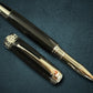 Highlander “Signature Black Onyx” | Black Titanium Rollerball Pen | Handcrafted Black Resin