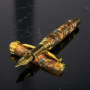 “Dragon Skin” | Gold Fountain Pen | Highlander Collection
