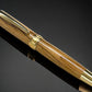 One of a Kind, Gold & Wood, Handmade Custom Bethlehem Olivewood Rollerball Pen. Artisan Rare & Unique, Completely Handcrafted in Co, USA - HighlanderPen