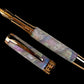 Red Gold “Amethyst Opal” Handmade Fountain Pen, 1 of a Kind, Handcrafted in CO by Highlander Pen. Ink, Converter, Pen Sleeve & Box Included. [ML-FP-0201-02]