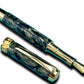 Elegant “Black Pewter” Handcrafted Luxury Gold Fountain Pen, One of a Kind, Handmade in Colorado. Ink, Converter, Sleeve, & Box Included. - HighlanderPen