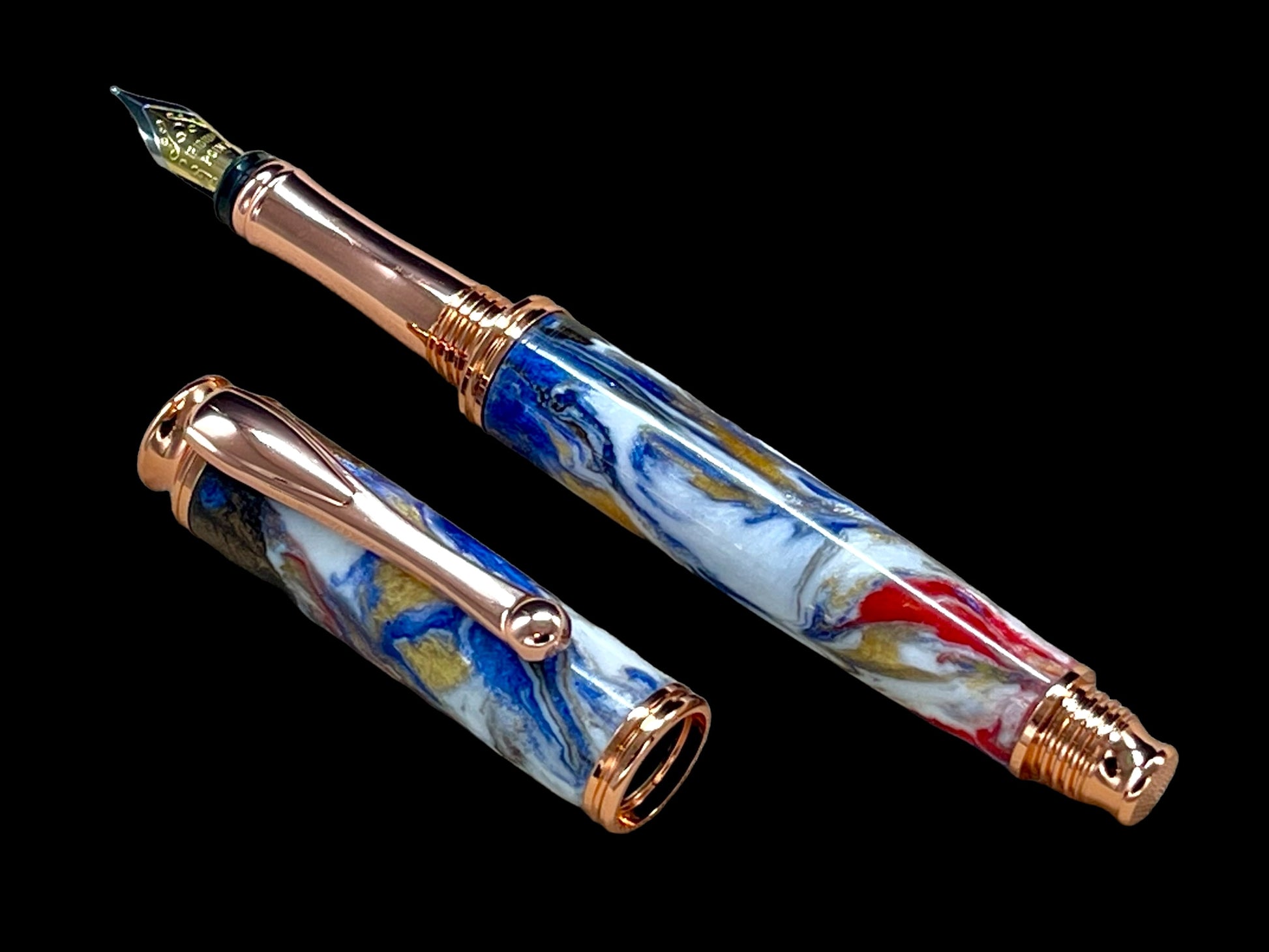 New Whimsical & Colorful, Luxury Handmade Copper Fountain Pen By Highlander Writing Instruments - HighlanderPen