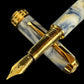 Elegant Handcrafted Gold Fountain Pen | Luxury Writing Gift by Highlander