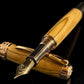 Exotic Bethlehem Olivewood | Red Gold Fountain Pen by Highlander | Full Gift Set