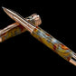 Striking “Molten Metals” Rose Gold Acrylic Rollerball Pen, Artisan Handcrafted Writing Instrument. Handmade Custom in CO USA. One of a Kind. - HighlanderPen