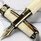 Pearly Opal | Black Titanium Fountain Pen | Handcrafted by Highlander