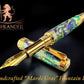 “Mardi Gras" Gold Fountain Pen