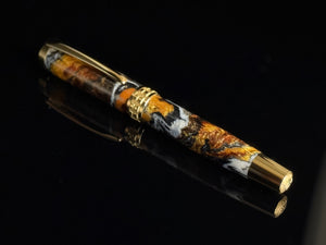 Caramel Latte | Gold Rollerball Pen | Highlander Collection