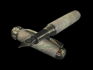 Black Titanium “Black Opal” | Handmade Fountain Pen | By Highlander | Loyalty | Purity | Good Luck