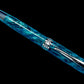 Elegant "Deep Teal" Handcrafted Black Titanium Fountain Pen. One of a Kind. Handmade in Colorado. Ink, Converter, Sleeve & Box Included. - HighlanderPen