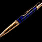 Rose Gold "Grape Zebra" Handmade Glasgow Ballpoint Pen. One of a Kind, Handcrafted by Highlander Pen in CO. Box, Ink, & Sleeve Included. [ML-BP-1205-04]