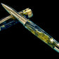 Handcrafted Luxury Gold Rollerball Pen, One of a Kind, Handmade in Colorado with Premium Hardware. Ink, Velvet Sleeve, and Pen Box Included. - HighlanderPen