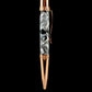 Red Gold "Argentite" Handmade Glasgow Ballpoint Pen. One of a Kind, Handcrafted by Highlander Pen in CO. Box, Ink, & Sleeve Included. [ML-BP-1216-01]