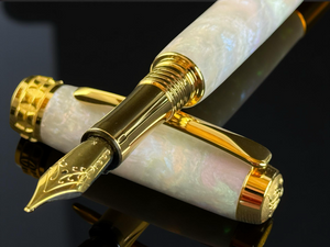 Highlander Black Opal | Handcrafted Gold Fountain Pen - Write Your Own Story