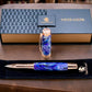 Elegant “Purple Rain”, Rose Gold Acrylic Rollerball Pen, Artisan Handcrafted Writing Instrument. Handmade Custom in Colorado. One of a Kind. - HighlanderPen