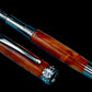 Exotic Thuya Burl Wood Highlander Black Titanium Fountain Pen, Artisan Handcrafted Writing Instrument. Converter, Ink, Sleeve & Box Included (ML-FP-0926-01) - HighlanderPen