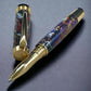 Whimsical Black, One of a Kind Gold “SKYE”, Handmade Custom Acrylic Rollerball Pen. Artisan Rare & Unique, Completely Handcrafted  in Co, USA - HighlanderPen