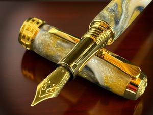 Highlander “Reflections” | Handcrafted Gold Fountain Pen - A Thoughtful Gift