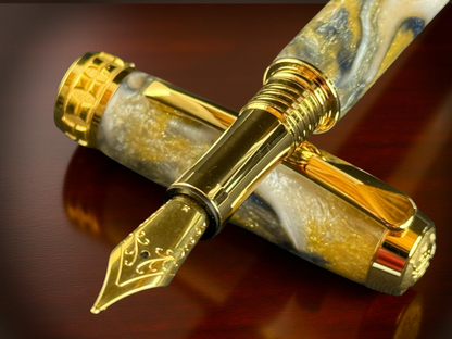 Highlander “Reflections” | Handcrafted Gold Fountain Pen - A Thoughtful Gift