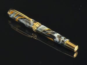 Geode Formation | Gold Rollerball Pen | Highlander Collection