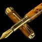 Exotic Moroccan Thuya Burl Wood | Gold Fountain Pen | Highlander Rare Wood Pen Collection