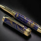 Purple and Gold Swirl, One of a Kind, Gold Handmade Custom Rollerball Pen. Artisan Rare & Unique, Completely Handcrafted in Co, USA - HighlanderPen