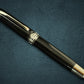 Highlander “Signature Black Onyx” | Black Titanium Rollerball Pen | Handcrafted Black Resin