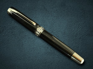 Highlander “Signature Black Onyx” | Black Titanium Rollerball Pen | Handcrafted Black Resin