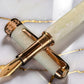 Pearly Opal Red Gold Fountain Pen- “The Perfect Gift”