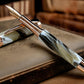 Elegant “Swirling Marble” Rose Gold Fountain Pen, Artisan Handcrafted Writing Instrument. Simple to Use. Handmade in CO USA. One of a Kind - HighlanderPen