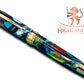 Elegant “Bright Swirls” Handcrafted Gold Rollerball Pen, One of a Kind, Handmade in Colorado. Ink, Velvet Sleeve, and Pen Box Included. - HighlanderPen