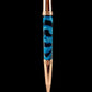 Rose Gold "Arctic Zebra" Handmade Glasgow Ballpoint Pen. One of a Kind, Handcrafted by Highlander Pen in CO. Box, Ink, & Sleeve Included. [ML-BP-1205-03]