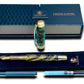 Striking “Black and Gold” Handcrafted Luxury Gold Fountain Pen, One of a Kind, Handmade in Colorado. Ink, Converter, Sleeve, & Box Included. - HighlanderPen