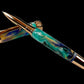 Rose Gold Handmade Elegant Rollerball Pen. One of a Kind, Handcrafted by Highlander Pen in Colorado. Box, Sleeve, & Ink Included. [ML-RB-1202-01]