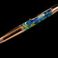 Rose Gold "Big Tsunami" Handmade Glasgow Ballpoint Pen. One of a Kind, Handcrafted by Highlander Pen in CO. Box, Ink, & Sleeve Included. [ML-BP-1203-02]