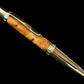 Museum Grade Exotic Thuya Burl Wood | Polished Chrome Ballpoint Pen | Hand Turned In Colorado