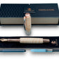 Exotic Curly Hard Maple Wood Rose Gold Fountain Pen, One of a Kind, Handmade in Colorado. Ink, Converter, Pen Sleeve & Box Included. - HighlanderPen