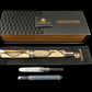 Authentic Reticulated Python Black Titanium Handmade Fountain Pen [ML-FP-0219-02]