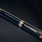 Exotic Gaboon Ebony, One of a Kind, Rose Gold, Handmade Rollerball Pen. Artisan Rare & Unique, Completely Handcrafted  in Co, USA. - HighlanderPen