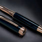 Exotic Gaboon Ebony, One of a Kind, Rose Gold, Handmade Rollerball Pen. Artisan Rare & Unique, Completely Handcrafted  in Co, USA. - HighlanderPen