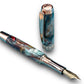 Elegant “Mosaic Glass” Rose Gold Acrylic Fountain Pen, One of a Kind, Handmade in Colorado. Ink, Converter, Pen Sleeve & Box Included. - HighlanderPen