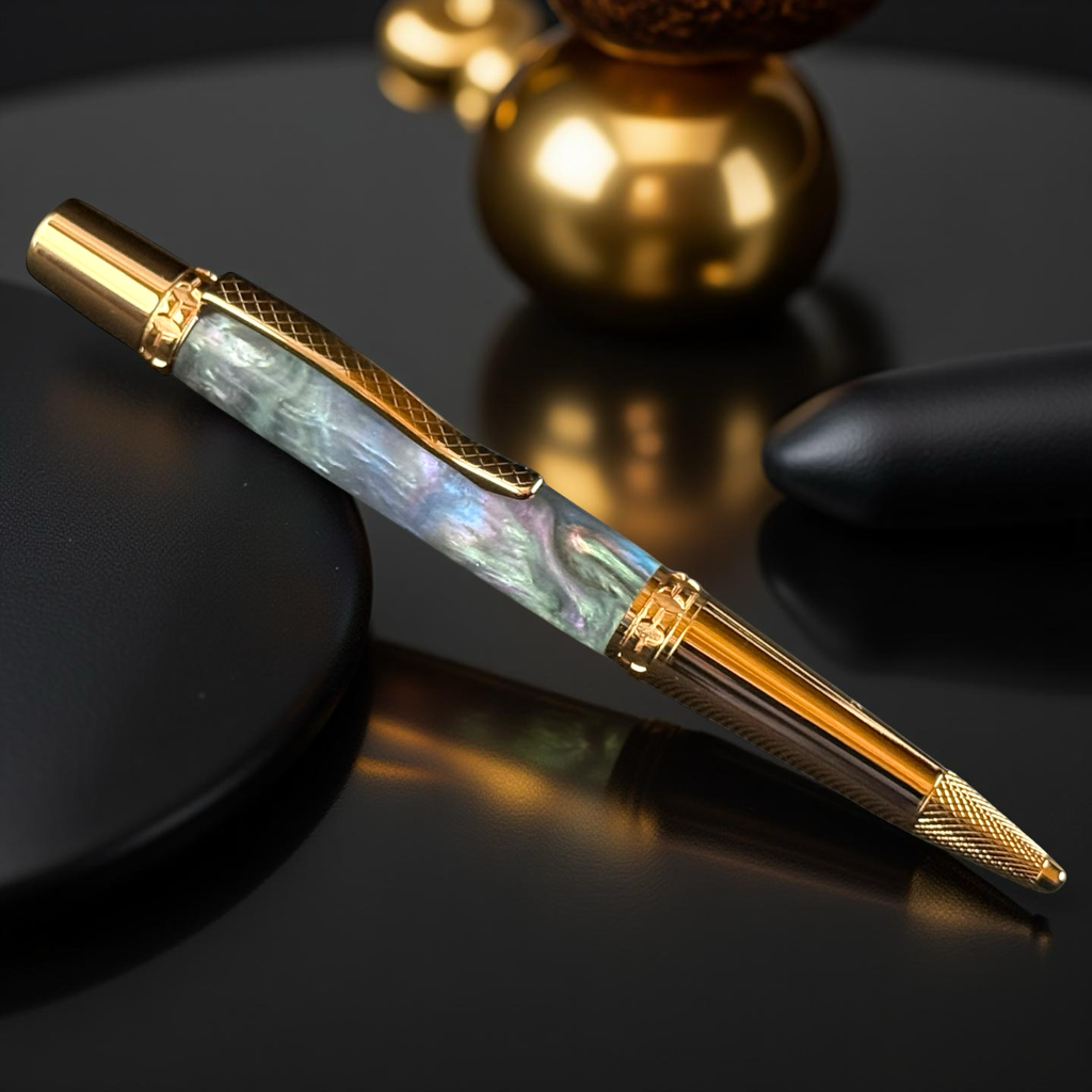 Mystic Opal | Red Gold Ballpoint Pen | Glasgow Collection