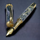 Lavender Swirl, One of a Kind, Handmade Custom Gold “SKYE” Fountain Pen. Artisan Rare & Unique, Completely Handcrafted  in Colorado, USA - HighlanderPen