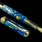 Highlander~Handmade Luxury Gold Fountain Pen, One of a Kind Writing Instrument, Handcrafted in CO. Ink, Converter, Sleeve, & Box Included. (ML-FP-0925-01) - HighlanderPen