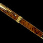 Exotic Thuya Burl Wood Handcrafted Luxury Gold Fountain Pen, Handmade in Colorado. Ink, Converter, Sleeve, & Box Included. By Highlander Pen [ML-FP-1113-01]