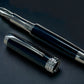 Exotic Gaboon Ebony, One of a Kind, Highlander "SKYE" Black Titanium Handmade Fountain Pen, Custom, Artisan Rare & Unique Handcrafted in CO. - HighlanderPen