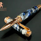 Poseidon | Red Gold Rollerball Pen