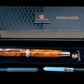 Exotic Thuya Burl Wood~Highlander Rose Gold Fountain Pen, One of a Kind, Handmade in Colorado. Ink, Converter, Pen Sleeve & Box Included. - HighlanderPen