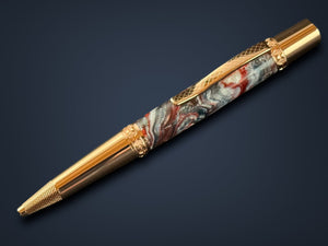 Red Gold “Fire and Ice" | Highlander Ball Point Pen | The Perfect Gift